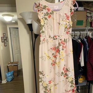Maxi Dress Floral Chiffon Maternity